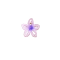 Purple gradient frangipani flower hair claw clip with cutout design for women - Purple-4cm