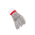 Graziosa pinza per capelli a forma di volano da badminton in PVC bianco e rosso sport - Bianco
