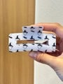 Pinza per capelli bianca di Halloween con fantasmi e pipistrelli, finitura in resina lucida - Fantasma con Cappello da Strega (4)