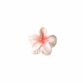 Pink gradient frangipani hair claw clip with pearlescent finish for women - Red - Single Flower Style