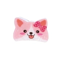 Pince à cheveux Corgi rose avec nœud à pois pour la coiffure quotidienne des femmes - Chat Rose