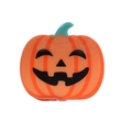 Halloween pumpkin claw clip with jack-o'-lantern face for spooky hair styling - Pumpkin 1