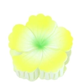 Pinza per capelli a fiore sfumato giallo e verde opaco per acconciature estive - Giallo