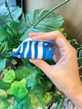 Cute tropical fish hair claw clip with blue and white stripes in acetate material - Blue Fish 1