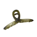 Pinza per capelli da 13cm verde oliva opaco con design a torsione per acconciature - Verde