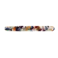 Barrette à cheveux minimaliste en acétate avec textures marbrées et fermeture à ressort - Ciel Étoilé (10.5cm)