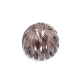 Expandable bird nest hair clip in translucent grey with a dark marble pattern finish - Light Coffee