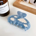 Elegante haarklem met blauw wolkenpatroon van acetaat in de zoete INS-stijl voor dames - Wolkenstijl (F250)