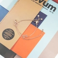 Elegante bracciale a farfalla a doppio strato in oro rosa con stelle e zirconi fini - Oro rosa