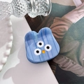 Pinza para el pelo de acetato azul jaspeado con diseño de monstruo de tres ojos - 4.5CM / Azul y Púrpura