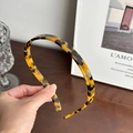 Eleganter Haarreif mit Schildpatt-Muster aus Acetat mit schmalem Design und Glanz - Acetat Schildpatt-Stil / Kaffee-Schildpatt