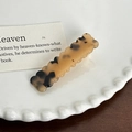 Barrette à cheveux chic en acétate avec motif écaille sur une assiette en porcelaine - 5,5 cm / Écaille Crème