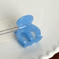 Mini pince à cheveux en acétate bleu ciel pour filles, petit accessoire polyvalent - Bleu Clair - 3.3cm