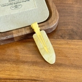 Retro marble-textured jelly yellow duckbill hair clip with durable metal base - 6.1cm / Dreamy Yellow