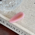 Barrette goutte rose translucide élégante en acétate avec lettrage doré de luxe - Petit / Rose