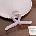 Pince à cheveux mauve scintillante avec finition mate pour coiffure élégante - Style Ruban (11cm) / Violet Clair