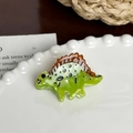 Süße grüne Dinosaurier-Haarklammer im Stegosaurus-Design aus hochwertigem Acetat - Grüner Dinosaurier-3.8cm