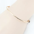 Eleganter vergoldeter minimalistischer Armreif für Damen mit poliertem Finish - Minimalistischer Runder Stil / Roségold