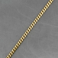 Chaîne cubaine dorée polie avec placage sous vide durable et texture métallique robuste - 6mm Largeur 60cm Longueur