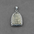 Pendaglio amuleto Buddha tailandese in argento e oro con rilievo della divinità - Solo ciondolo Acala (senza catena)