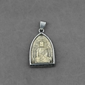 Buddhist protective deity necklace pendant in gold and silver stainless steel finish - Amitabha Buddha Pendant Only (Without Chain)