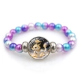 Détails rapprochés de perles colorées et d'un pendentif signe du zodiaque dragon - Dragon (XSWX9296-5-Dragon)