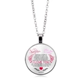 Collier argenté 'To my Daughter' avec fleurs roses et pendentif cœur pour sa fille - Motif Rose Style Argent (XSWX2123)