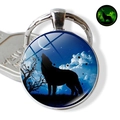 Wolf Howling Moon Night Sky Style (PSXL001192-1)
