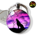 Purple Gradient Howling Wolf Style (PSXL001192-2)
