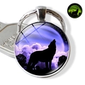 Tri-Color Starry Sky Howling Wolf Style (PSXL001192-5)