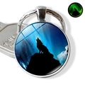 Skyward Howling Wolf Silhouette Style (PSXL001192-6)