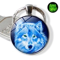 Blue White Cool Tone Wolf Head Style (PSXL001192-7)