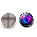 Imán de nevera creativo de 25 mm en cristal con diseño de lente de cámara foto - Estilo de Lente de Cámara 9 (BXT2428-9-(25MM))