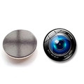 Detalle macro de imanes de nevera de 25mm con diseño de lente de cámara y cúpula de vidrio - Estilo de Lente de Cámara 8 (BXT2428-8-(25MM))