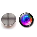 Imán de cristal redondo de 25mm para nevera con diseño de lente de cámara creativo - Estilo de Lente de Cámara 2 (BXT2428-2-(25MM))