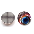 Solar system galaxy nebula crystal glass fridge magnets with cosmic planet designs - Bxt2453-3-(30mm)