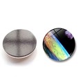 Solar system galaxy glass fridge magnets showing cosmic nebula design and magnetic back - Bxt2453-4-(30mm)