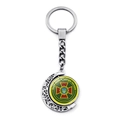 Portachiavi a mezzaluna rotante con dettaglio emblema della guardia nazionale ucraina - Stile Medaglia Guardia Nazionale(XSWX4484-4)