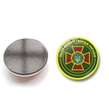 Magnete per frigo della Guardia Nazionale ucraina in vetro cristallo, 25mm - Stile Logo Guardia Nazionale (XSWX4488-4)