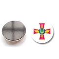 25mm Ukraine Air Force round glass magnet for fridge or whiteboard magnetic decor - Air Force Logo Style (XSWX4488-10)