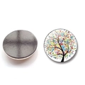 Baum des Lebens Kühlschrankmagnet aus Kristallglas mit bunten Blättern und Magnetrückseite - BXT2349-2