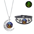 Parure bijoux Balance avec collier croissant de lune et bracelet tressé lumineux - Balance (XSWX4735-5)