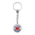 Medical alert keychain detail showing the Star of Life and I HAVE DIABETES text - I Have Diabetes Medical Alert (XSWX1440-5)