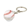Porte-clés en métal argenté avec un design créatif de baseball 3D dans un pendentif - Style Baseball (XSWX5267-5)