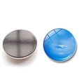 Front and back view of Neptune planet glass fridge magnet with magnetic black backing - Neptune Pattern (BXT2520-8) / 30MM