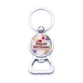 Personalized 'Super Maîtresse' metal bottle opener keychain with teacher theme design - Super Maîtresse (XSWX5874-13)