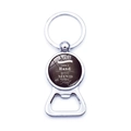Silver metal teacher gift beer bottle opener keychain with inspirational quote - Blackboard English Quote (XSWX5874-33)