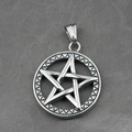 Viking star pendant necklace in vintage stainless steel finish for men and women - Pendant Only (No Chain)
