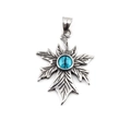 Vintage-Punk-Halskette aus Titanstahl mit Blattkreuz und blauem bösem Auge Anhänger - Blaues Auge Anhänger Nur (Ohne Kette)