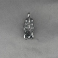 Unieke zilveren titanium stalen insecten hanger met gotische textuur en donkere stijl - Wild zwijn / Alleen hanger (geen ketting)